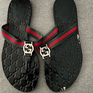 Gucci monogram sandals